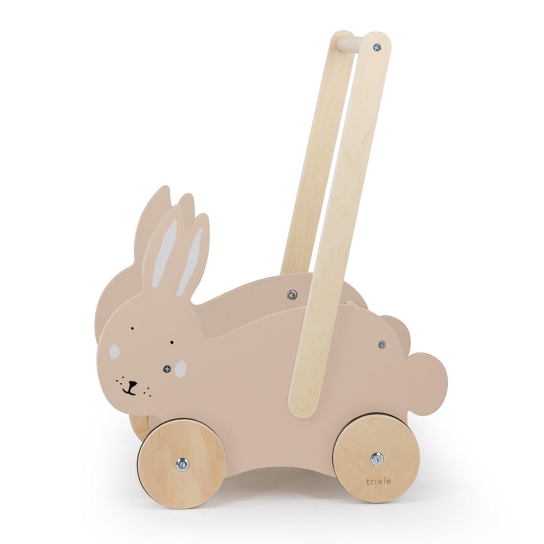 Wooden push along cart - Mrs. Rabbit